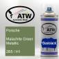 Preview: Porsche, Malachite Green Metallic, 2B5 / H1: 400ml Sprühdose, von ATW Autoteile West.